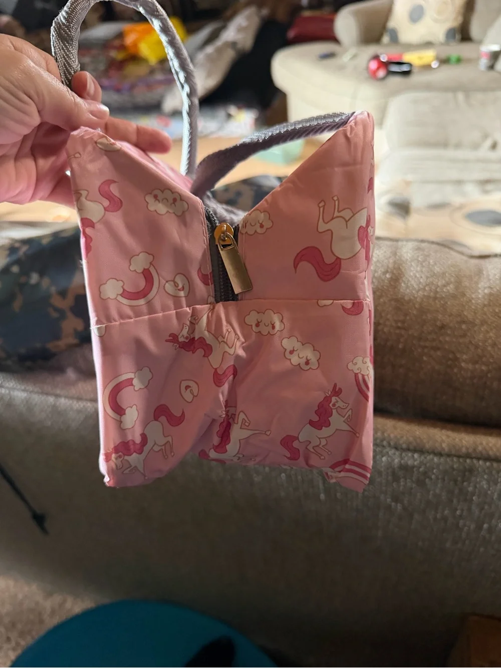 Kids Pink Unicorn Lunch Tote